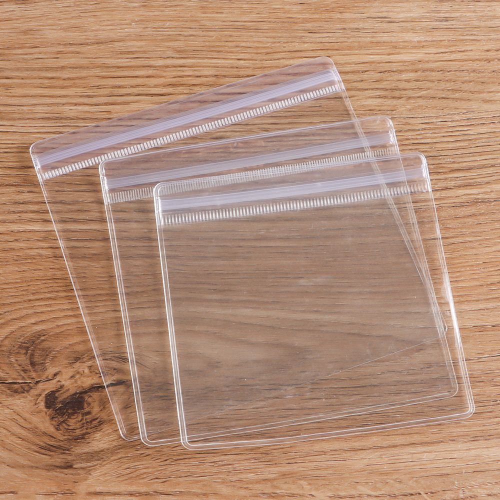 Reusable Zip Bag - 100Pcs New PVC Plastic Self Sealing