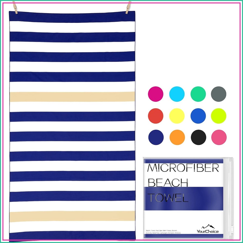 Travel Towel Quick Dry - Sand-Free Quick Dry Microfiber Beach Towel,