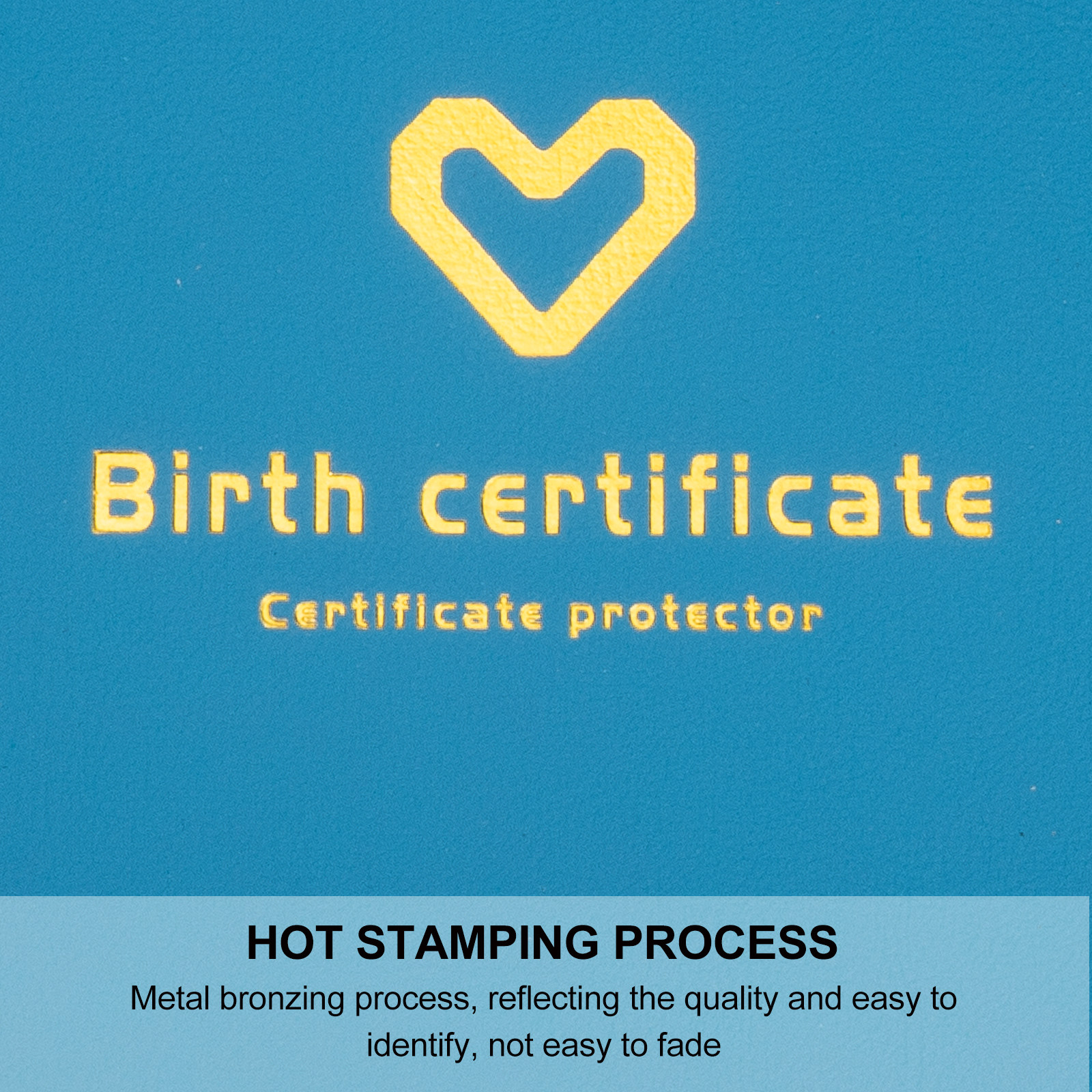 Document Organizer Folder - Baby Birth Certificate Cover Protective Holder