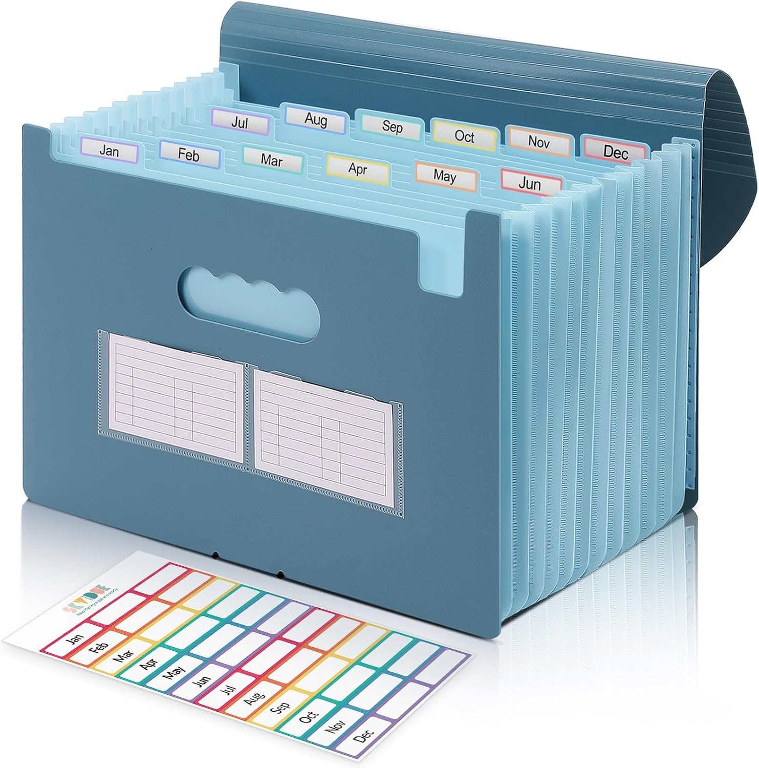 Document Organizer Folder - Expanding File Folder with 13 Pockets,