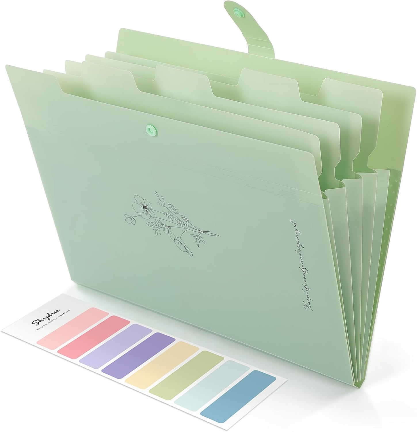 Document Organizer Folder - Expanding File Folder with 5 Pockets,