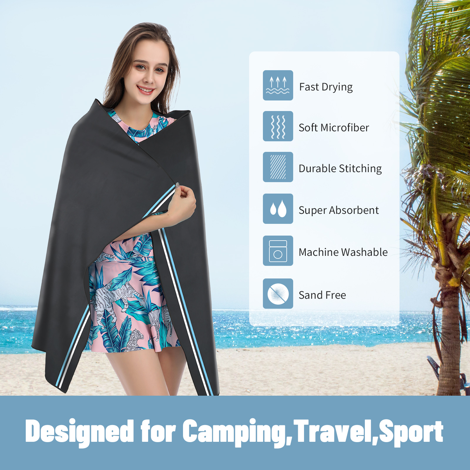 AQUA Microfiber Quick Dry and  - Travel Towel Quick Dry recensione e prezzo