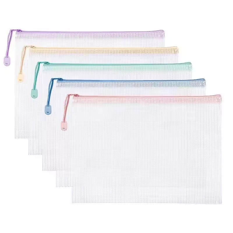5-30Pcs Mesh Zipper Pouch Docu - Document Organizer Folder recensione e prezzo