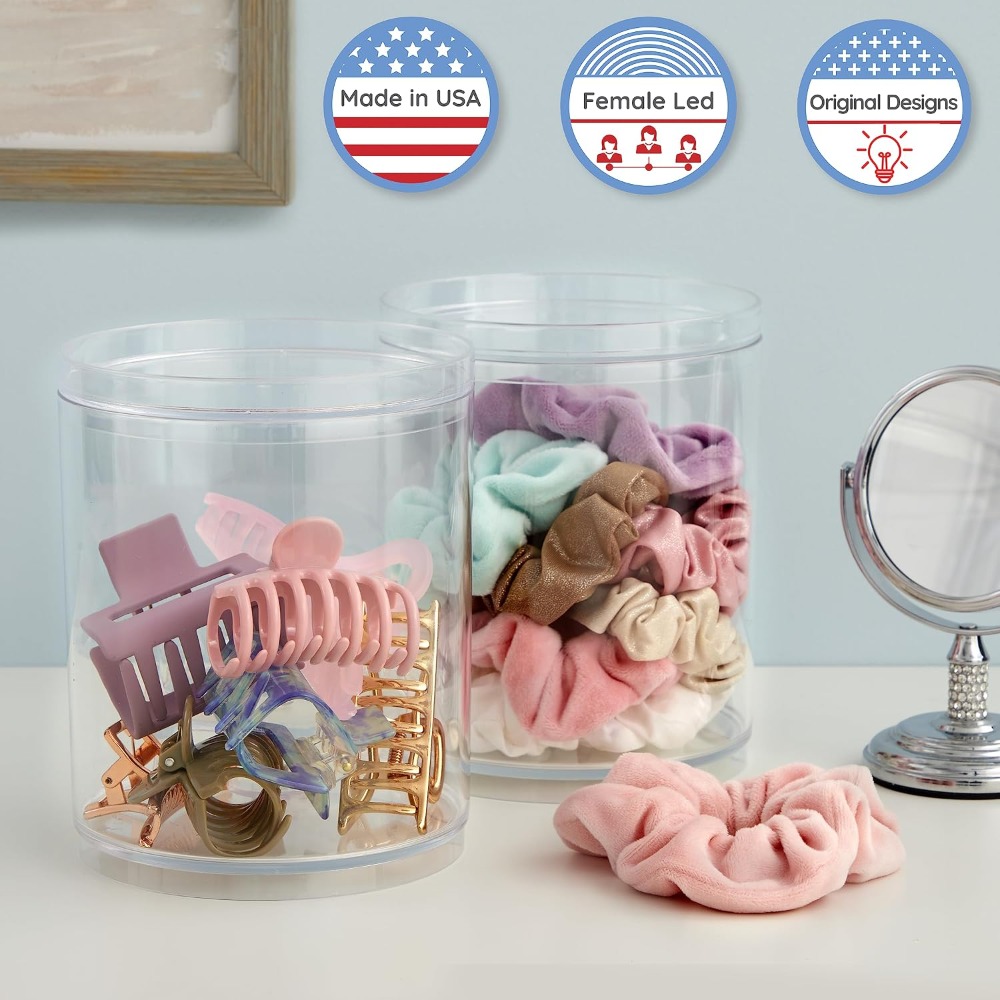 Stackable Clear Plastic Scrunc - Travel Accessories Set recensione e prezzo