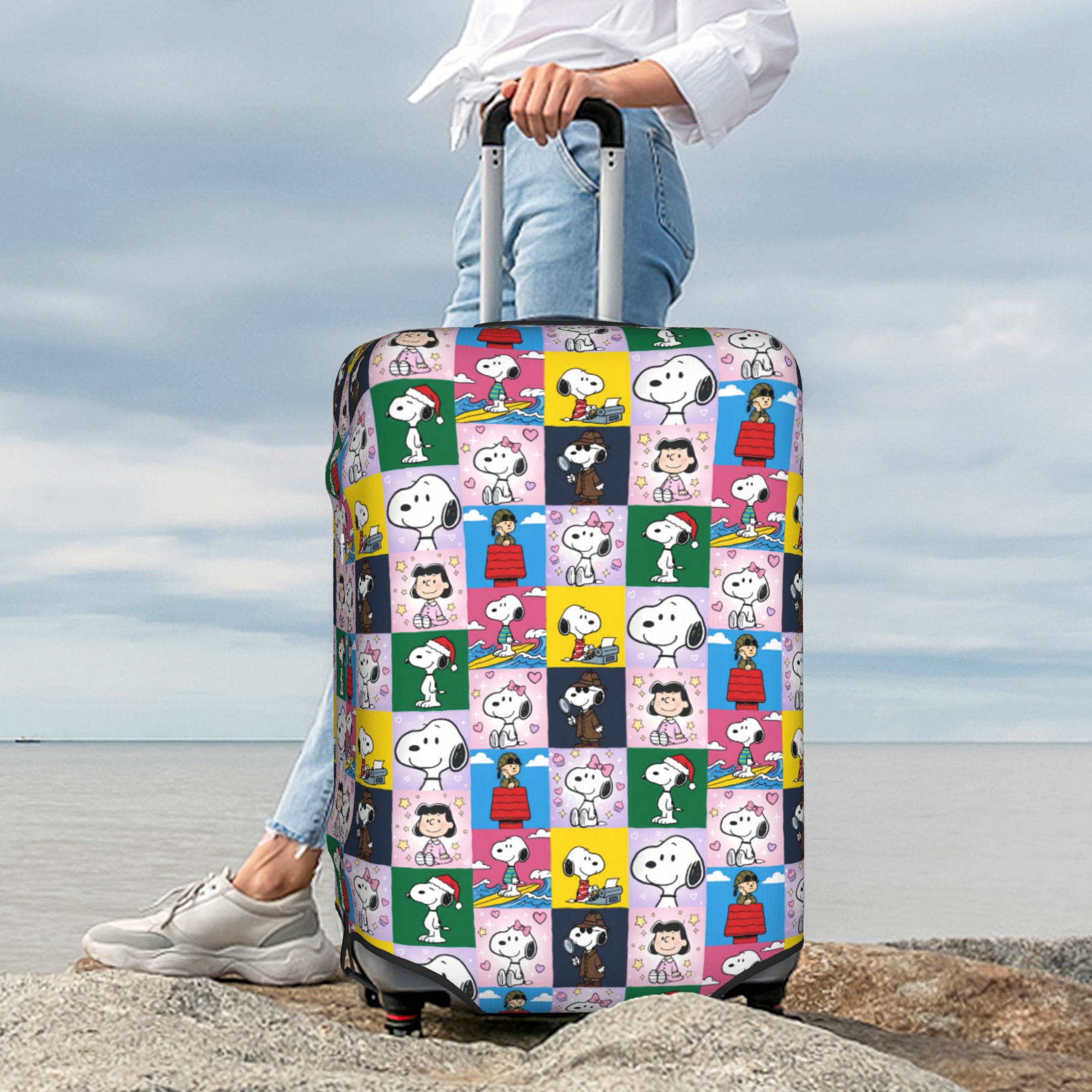 S-Snoopy Checkered Plaid  Lugg - Travel Accessories Dog recensione e prezzo