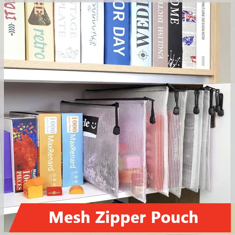 A3/A4/A5/A6 Mesh Zipper Pouch  - Reusable Zip Bag recensione e prezzo
