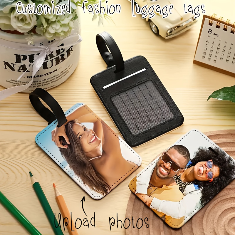 Custom Photo Leather Luggage T - Travel Accessories Meaning recensione e prezzo