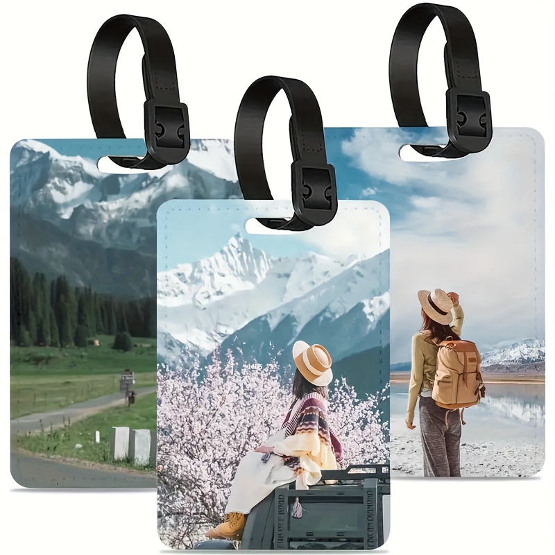 Custom Photo Leather Luggage T - Travel Accessories Meaning recensione e prezzo