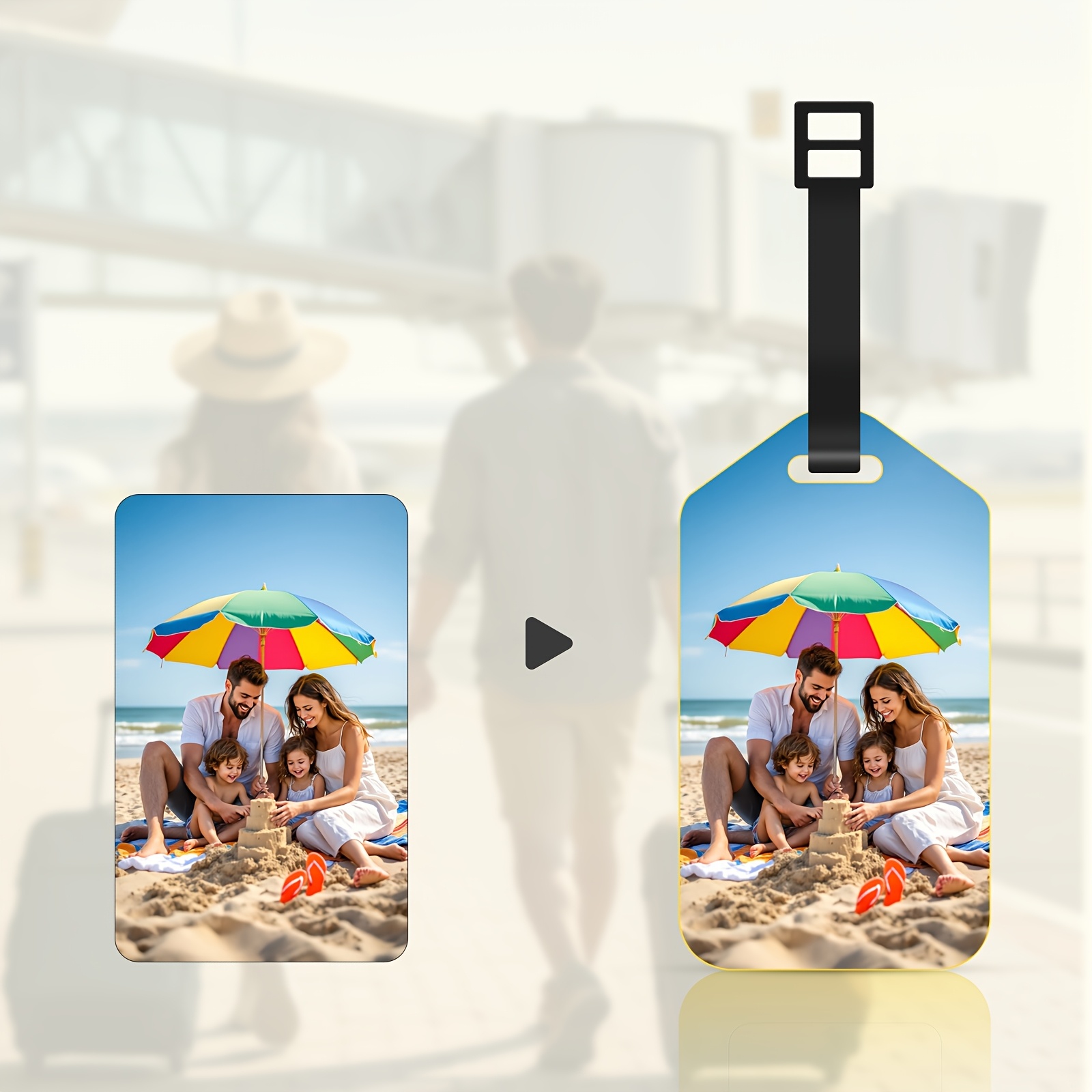 Custom Photo Leather Luggage T - Travel Accessories Meaning recensione e prezzo