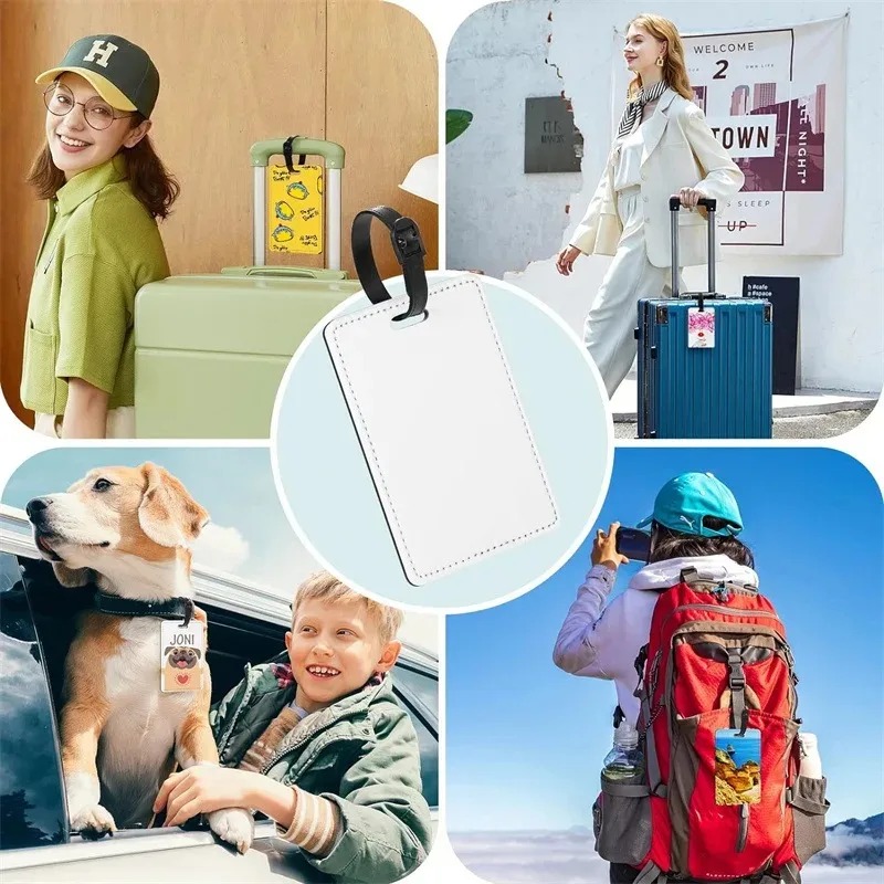 Custom Photo Leather Luggage T - Travel Accessories Meaning recensione e prezzo