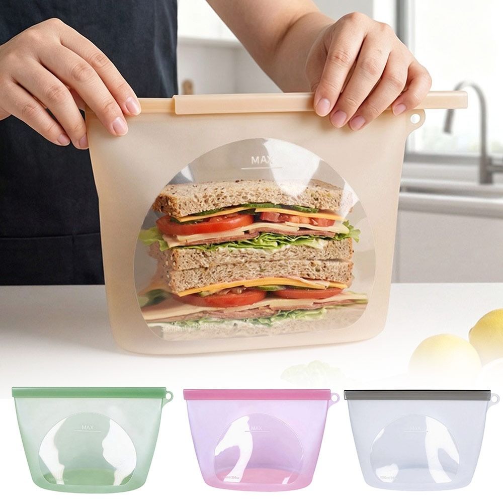 Silicone Food Preservation Bag - Reusable Zip Bag recensione e prezzo