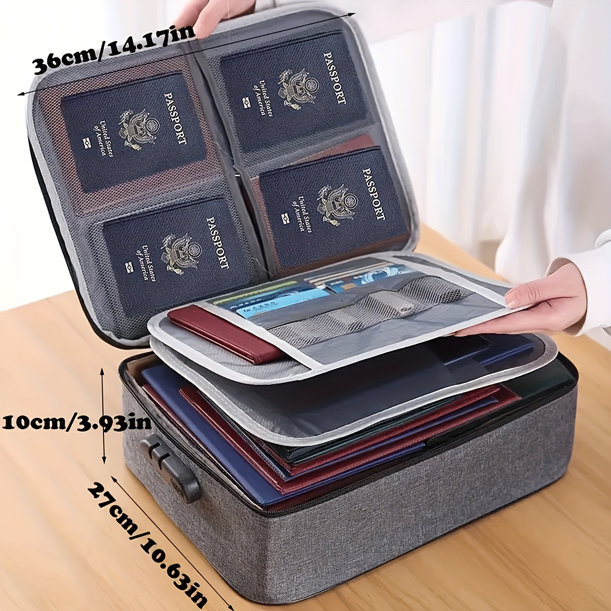 Lockable File Storage Bag,3-La - Document Organizer Folder recensione e prezzo