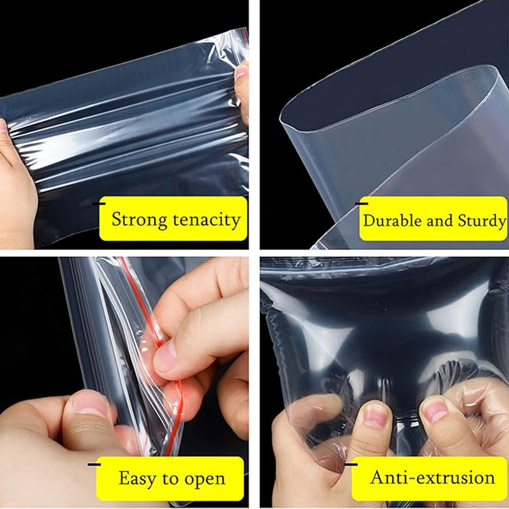 100-1000Pcs Small Zip Lock Pla - Reusable Zip Bag recensione e prezzo
