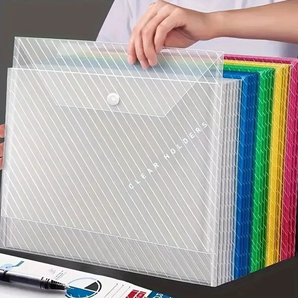 10/5 pcs A4 Transparent Folder - Document Organizer Folder recensione e prezzo