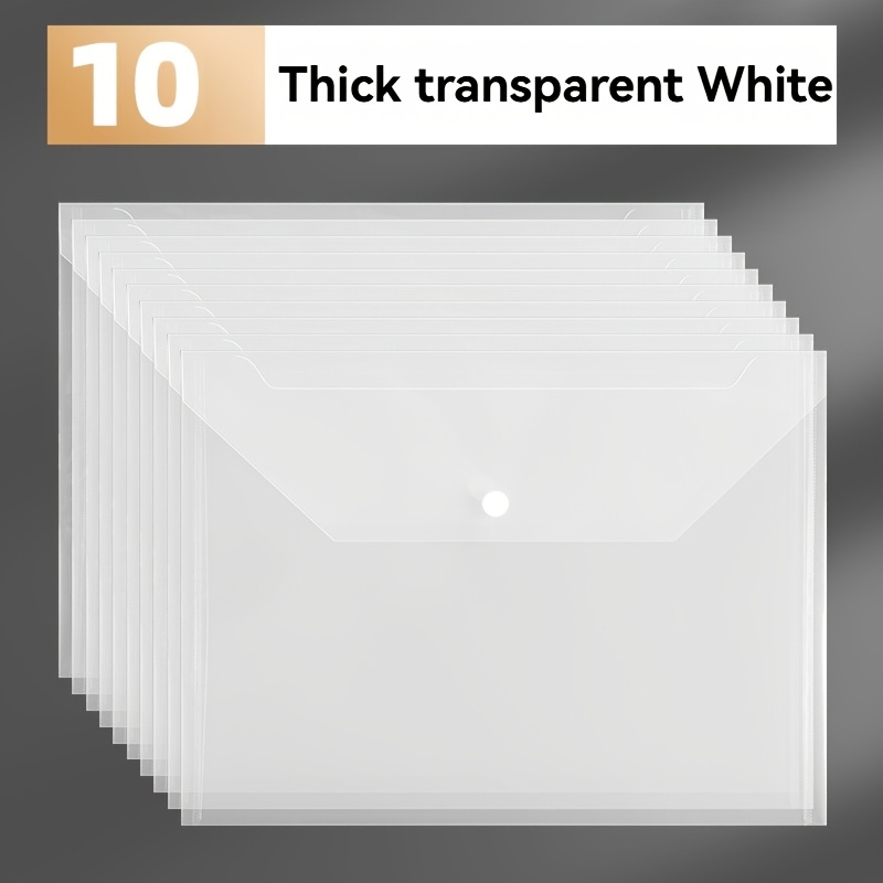 5/10 Pcs/set A4 Transparent Fi - Document Organizer Folder recensione e prezzo