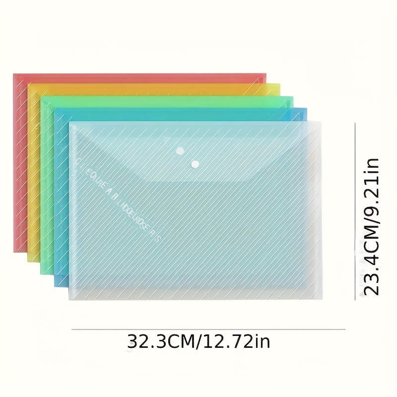 5/10 Pcs/set A4 Transparent Fi - Document Organizer Folder recensione e prezzo