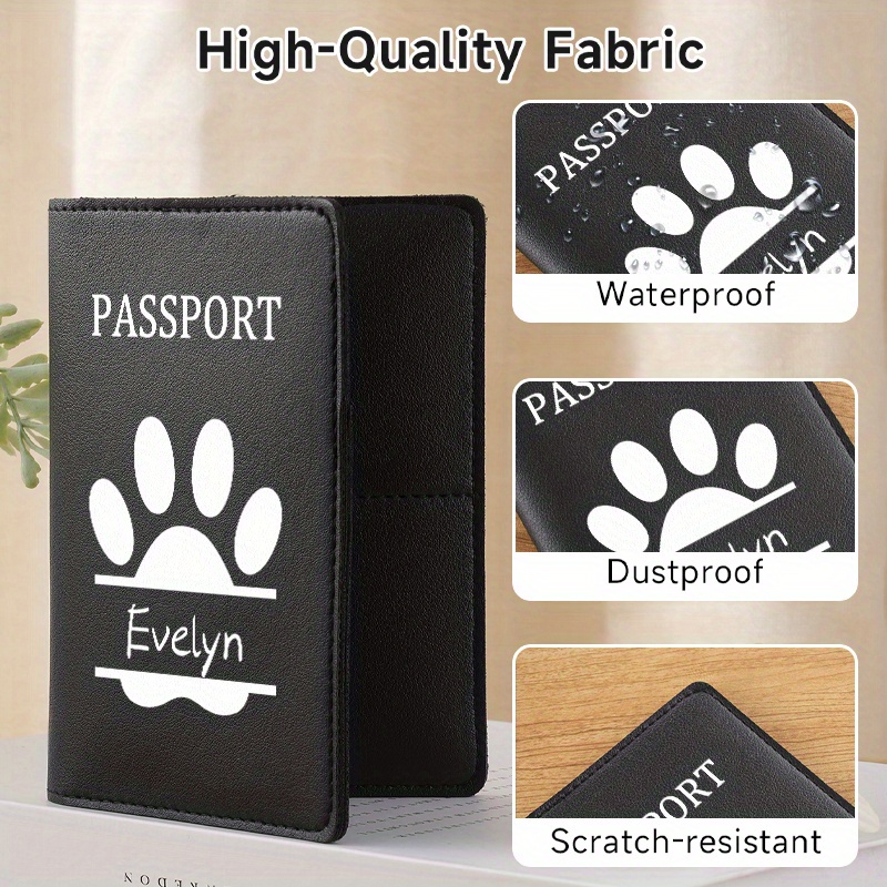 Custom Name Dog Paw Pattern Cl - Travel Accessories Dog recensione e prezzo