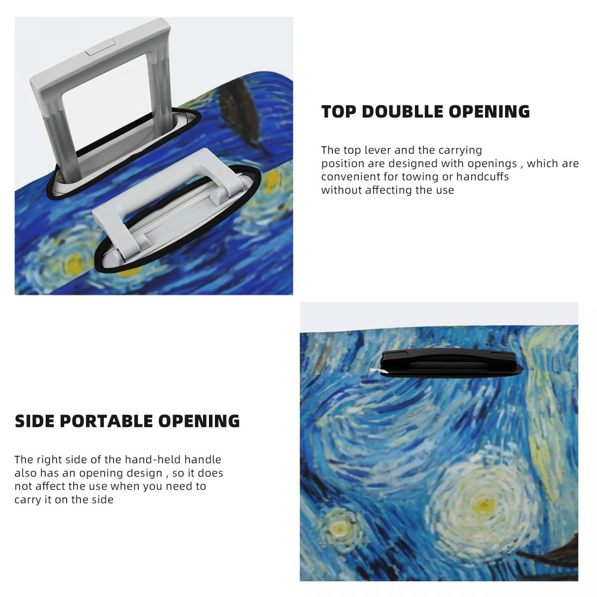 The Starry Night Luggage Cover - Travel Van Accessories recensione e prezzo
