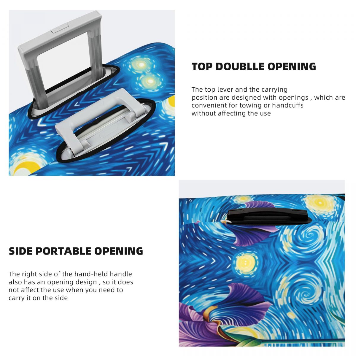 Irises With Van Gogh Starry Ni - Travel Van Accessories recensione e prezzo