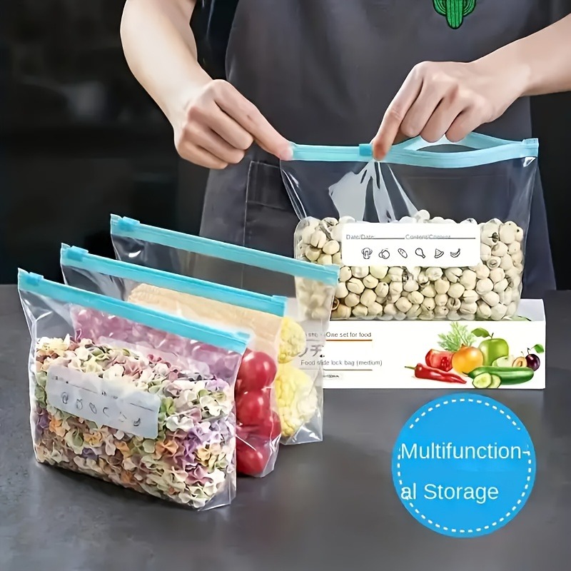 60pcs Reusable Freezer Bags, B - Reusable Zip Bag recensione e prezzo
