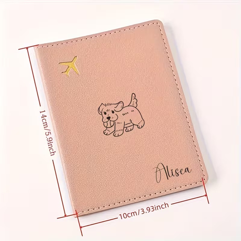 Custom Passport Cover with a C - Travel Accessories Dog recensione e prezzo