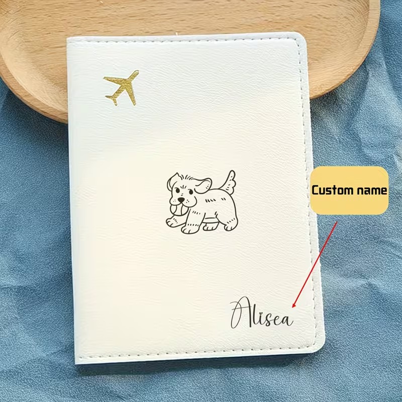 Custom Passport Cover with a C - Travel Accessories Dog recensione e prezzo