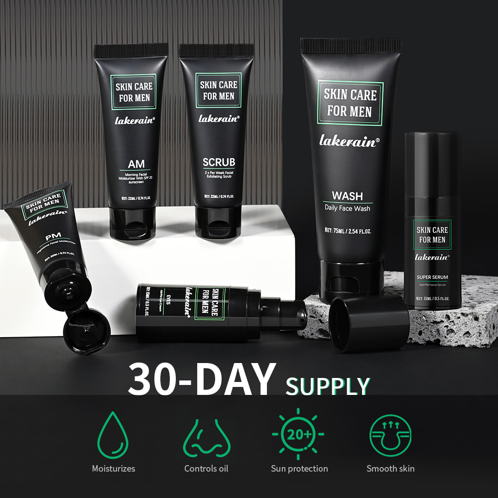 Lakerain Skin Care for Men Kit - Travel Accessories Set recensione e prezzo