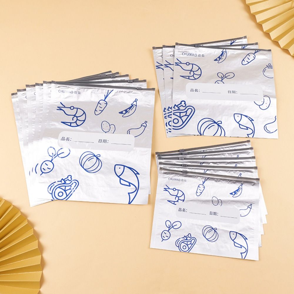 10Pcs/Bag Large Capacity Alumi - Reusable Zip Bag recensione e prezzo