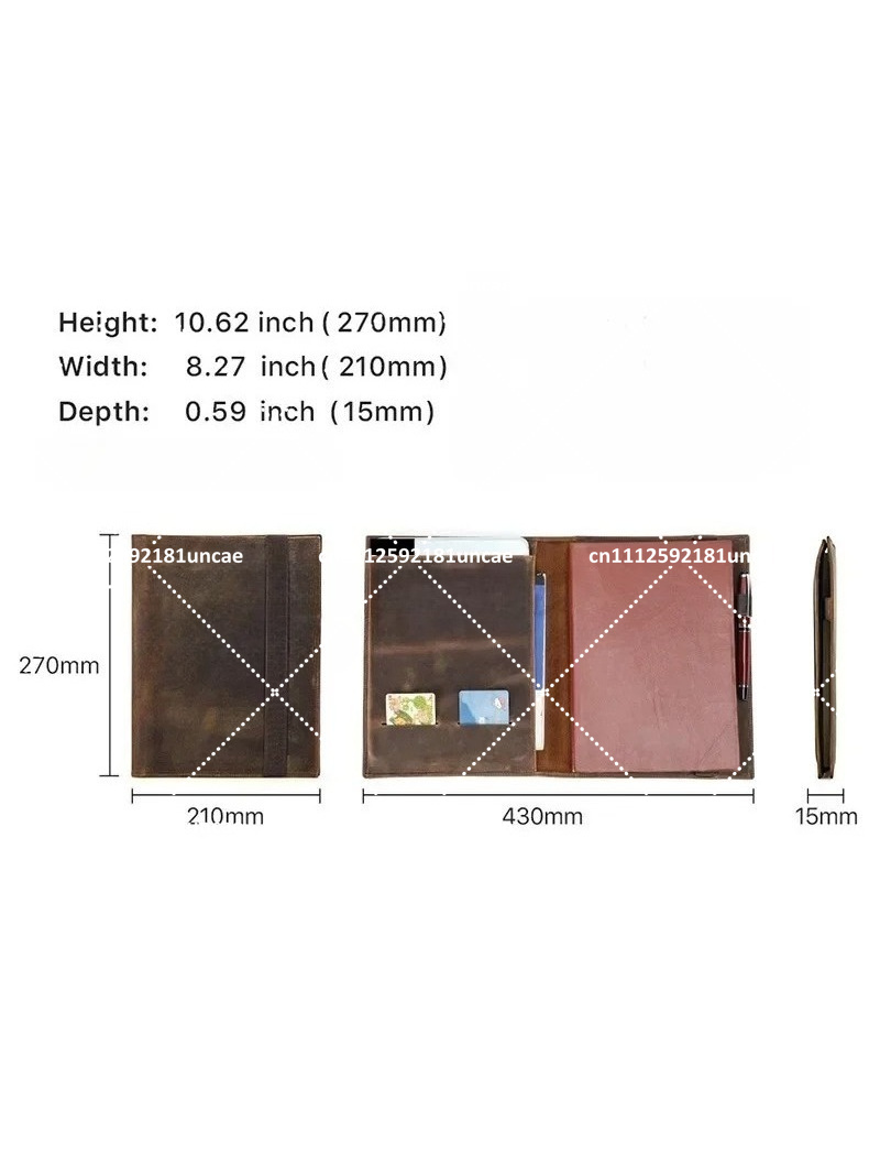 B5 Retro Leather Document Fold - Document Organizer Folder recensione e prezzo