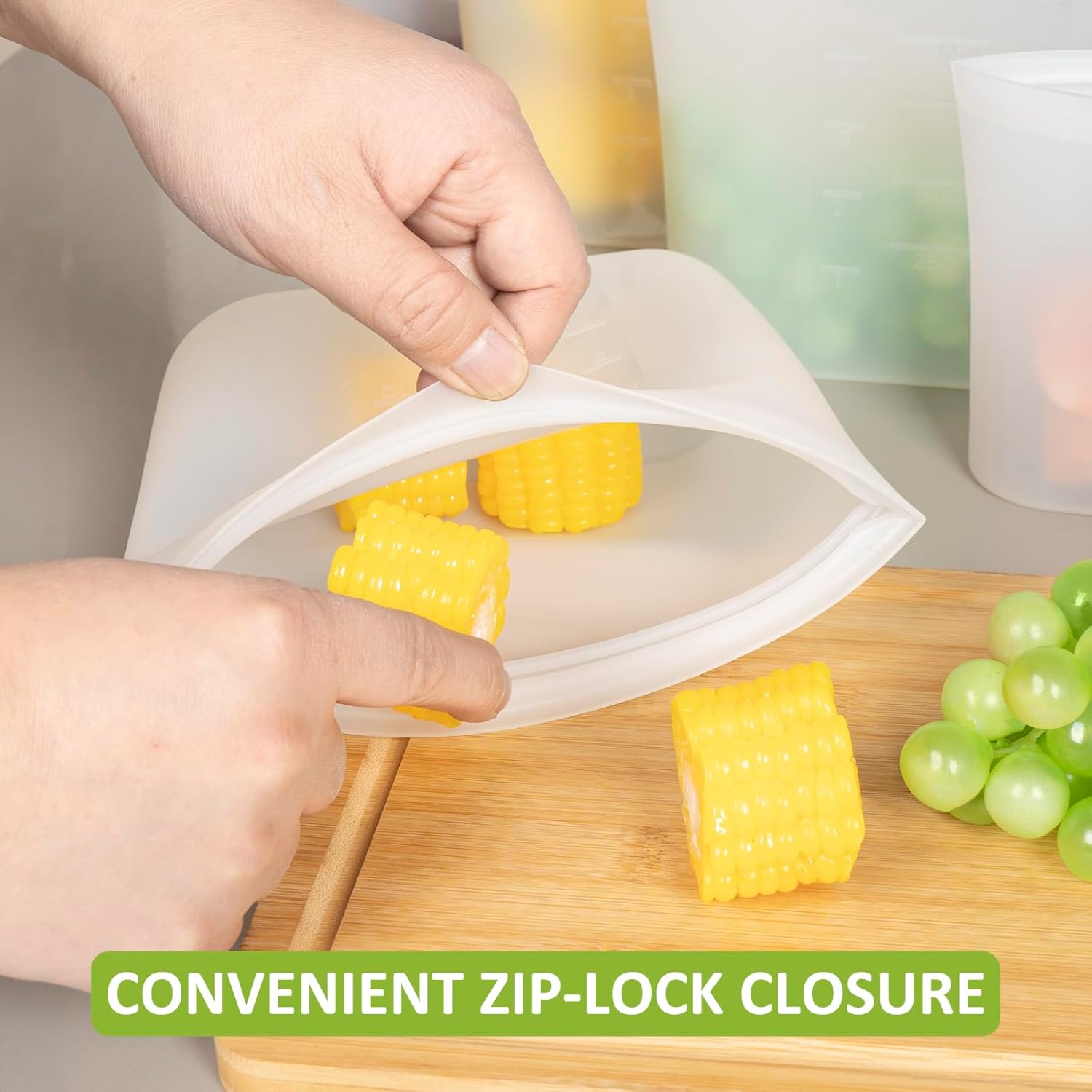 100% Silicone Reusable Storage - Reusable Zip Bag recensione e prezzo