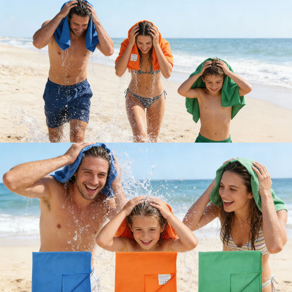 1PC Microfiber Beach Towel Qui - Travel Towel Quick Dry recensione e prezzo