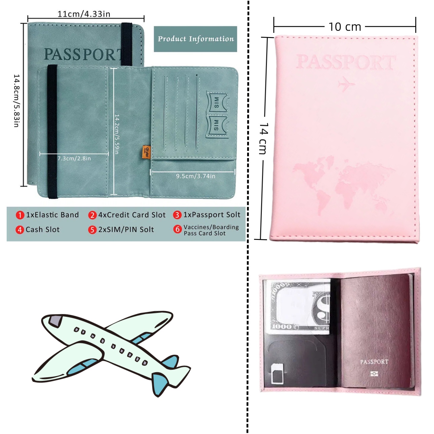 Vintage RFID Passport Cover fo - Travel Accessories Rfid recensione e prezzo