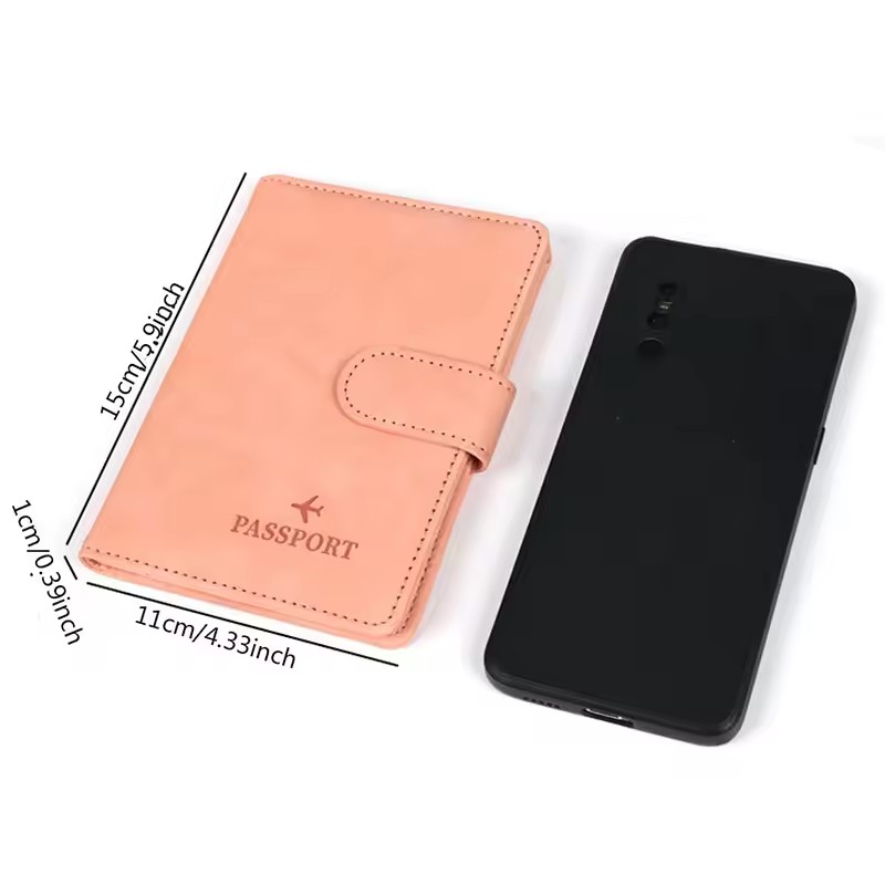 Leather Passport Holder Cover  - Travel Accessories Rfid recensione e prezzo
