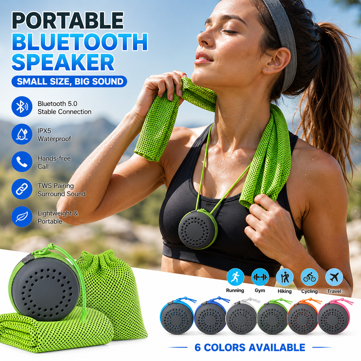 Portable Cooling Sports Towel  - Travel Towel Quick Dry recensione e prezzo