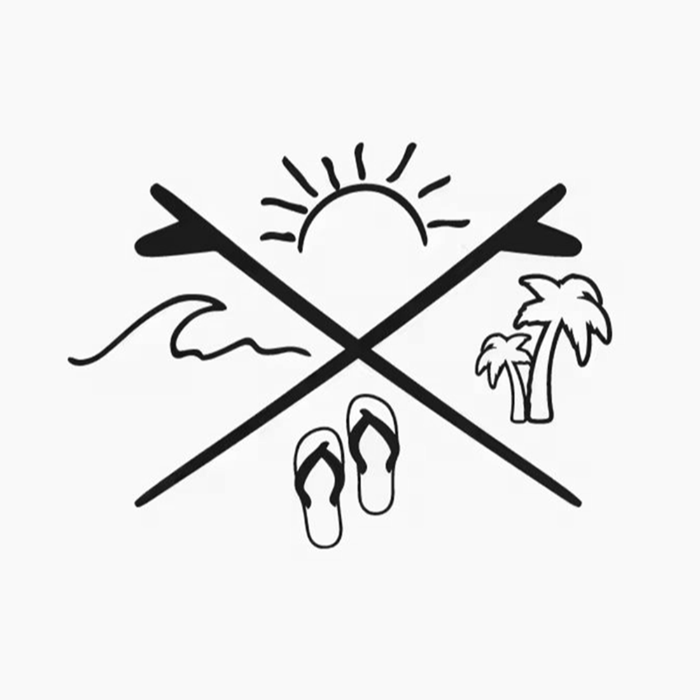 Summer Surf Vinyl Car Stickers - Travel Van Accessories recensione e prezzo