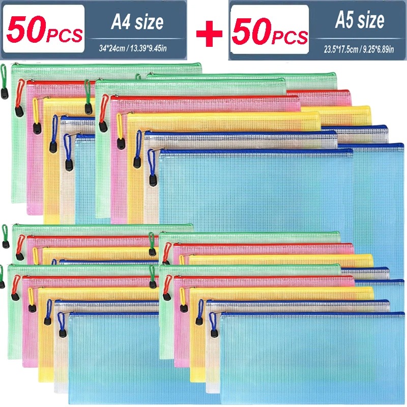 5/20/50/100PC Stationery Stora - Reusable Zip Bag recensione e prezzo