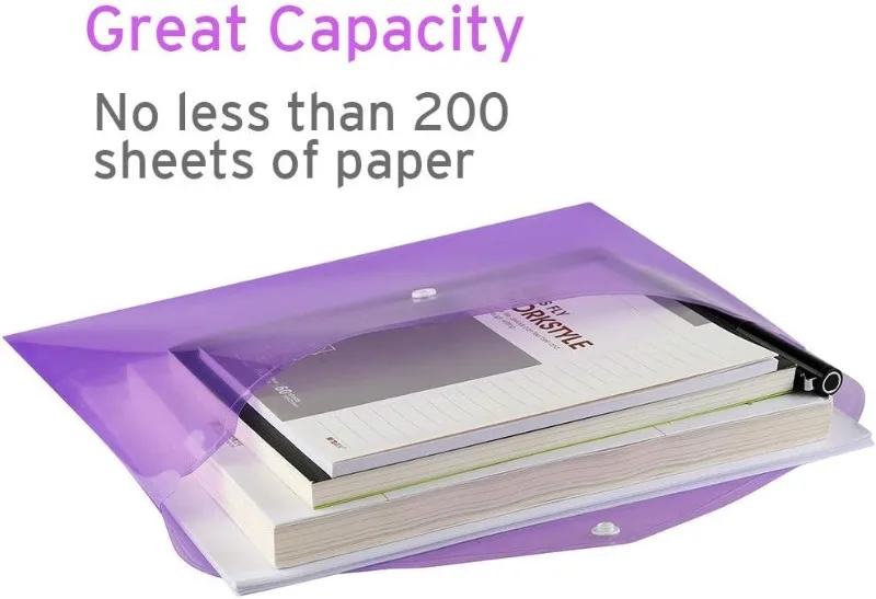 10pcs A4 Folders Plastic Envel - Document Organizer Folder recensione e prezzo